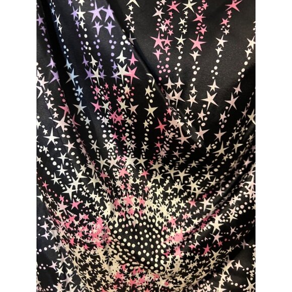 Ali Ro Nordstrom Dress 8 Stars Stretch Silk Short Sleeve Colorburst NWT $250 - Picture 2 of 9